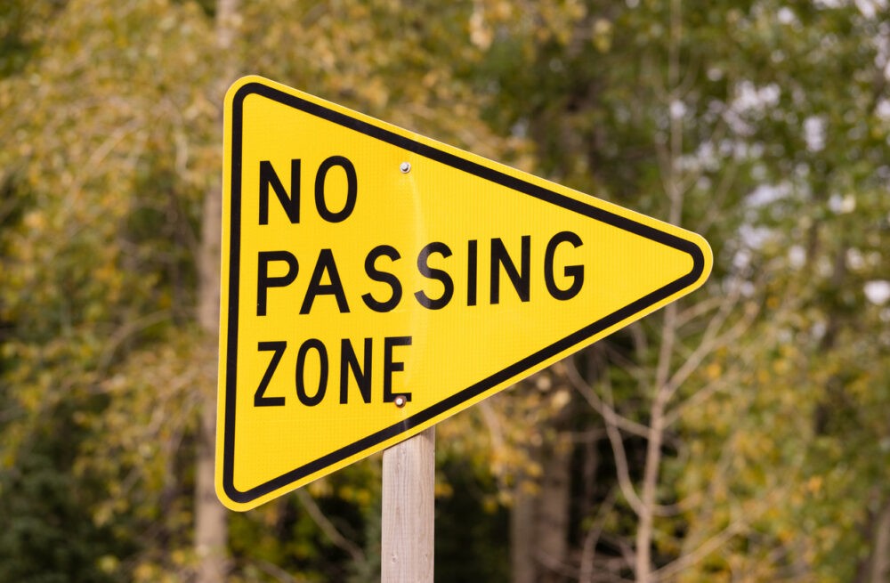 NJ 394–86 Passing in No Passing Zone